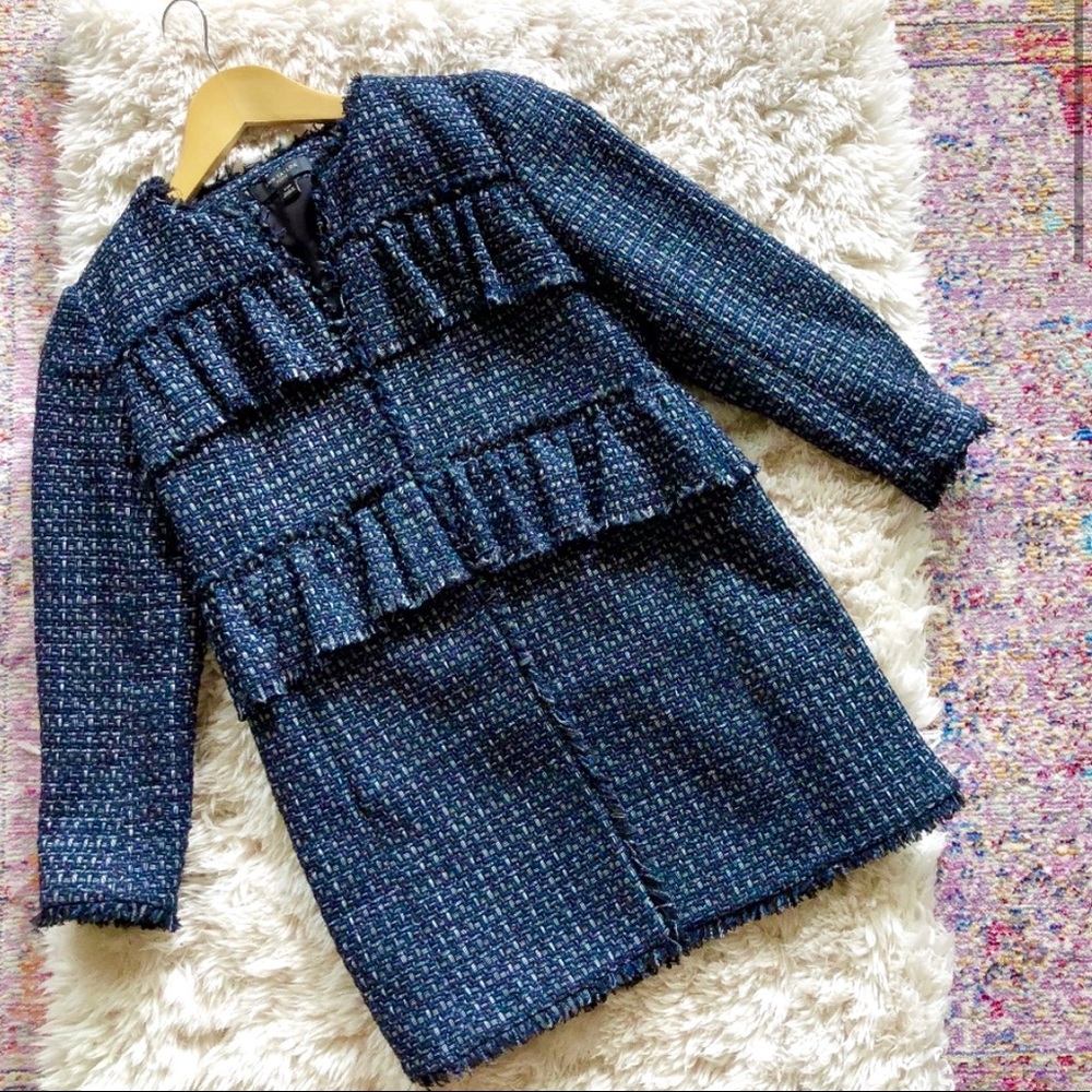 EUC Fringe Tweed Jacket - Picture 2 of 3